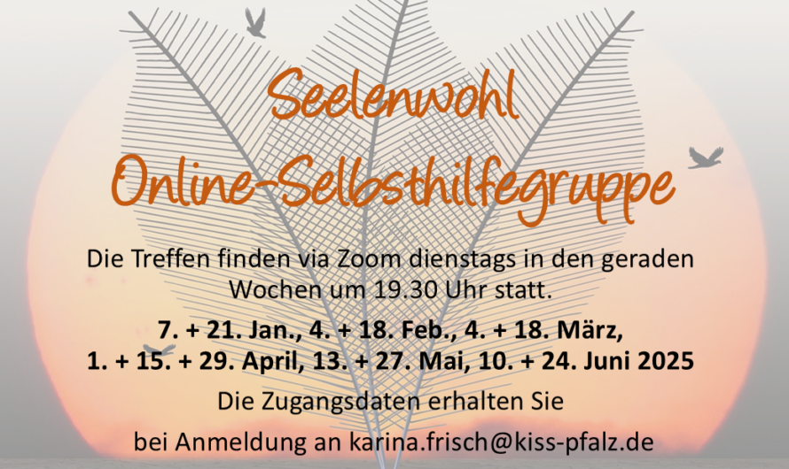 Seelenwohl – Die Online-Selbsthilfegruppe für Menschen mit einer psychischen Erkrankung
